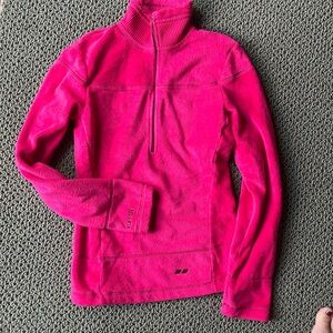KOPPEN Women’s Fleece pink 1/4 zip ladies XS ski base layer